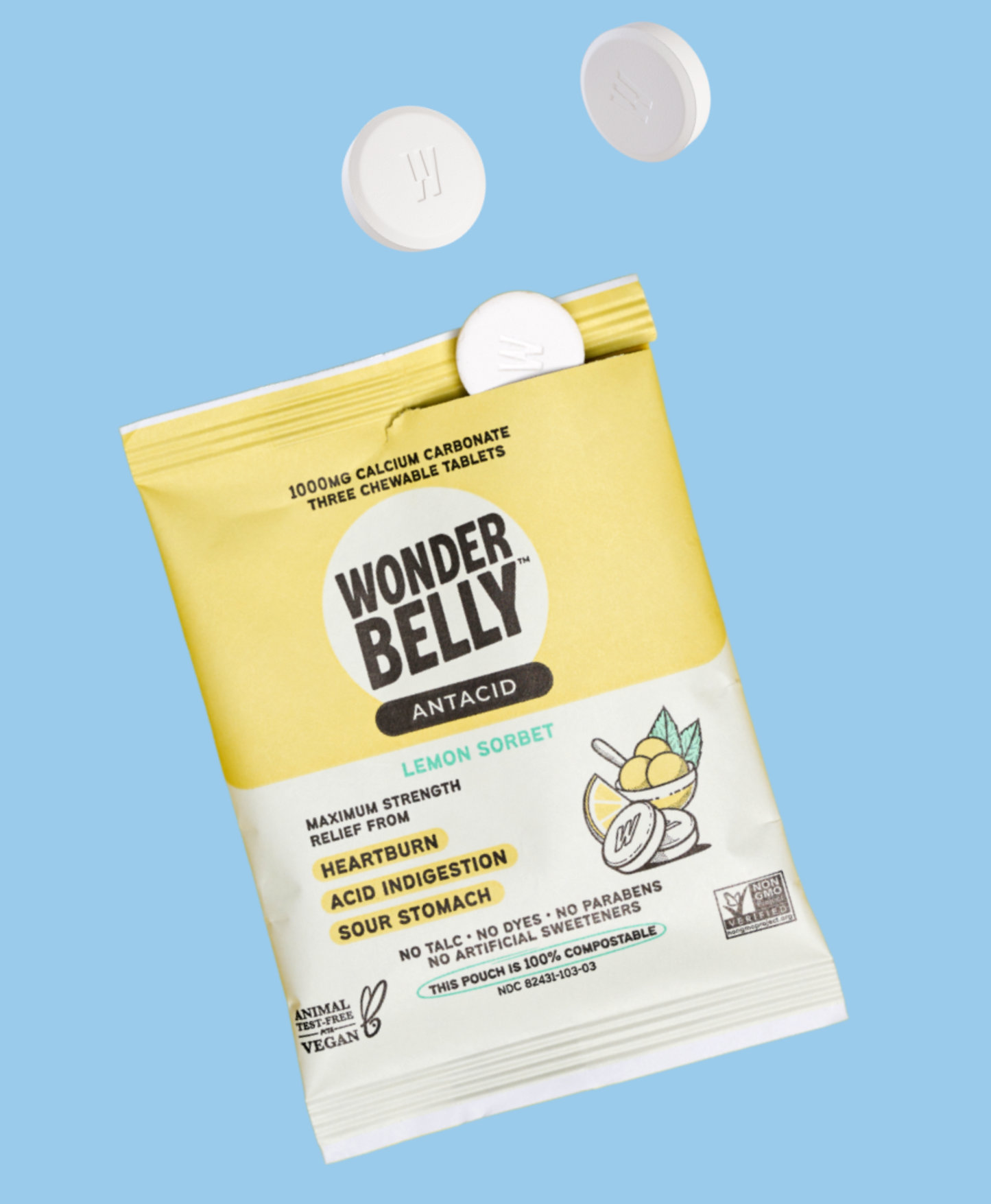 Lemon Sorbet Pocket Pouches