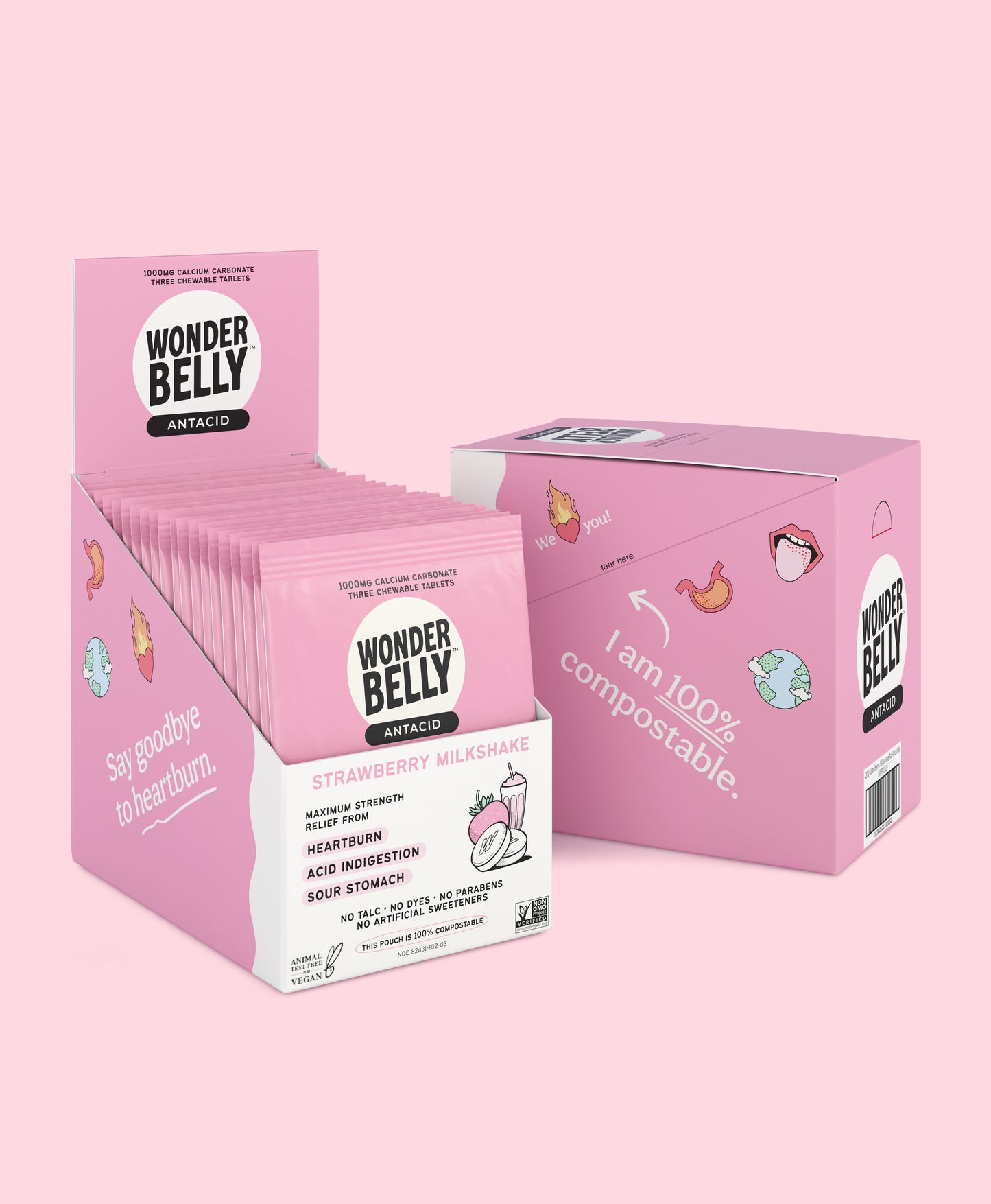 Strawberry Milkshake Travel Packs